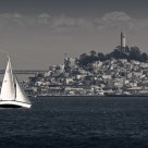 Sailboat & Coit Tower